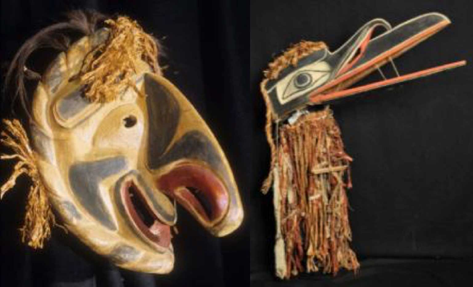 Colour photograph of Nułamał - Fool Mask against black background